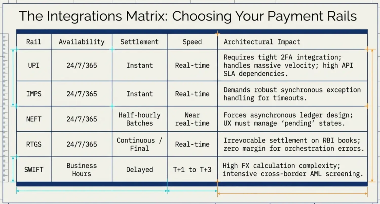 the integrations matrix