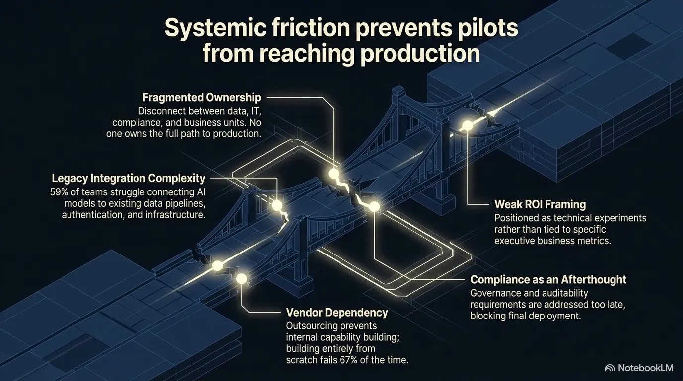 systemic friction prevents pilots from reaching production