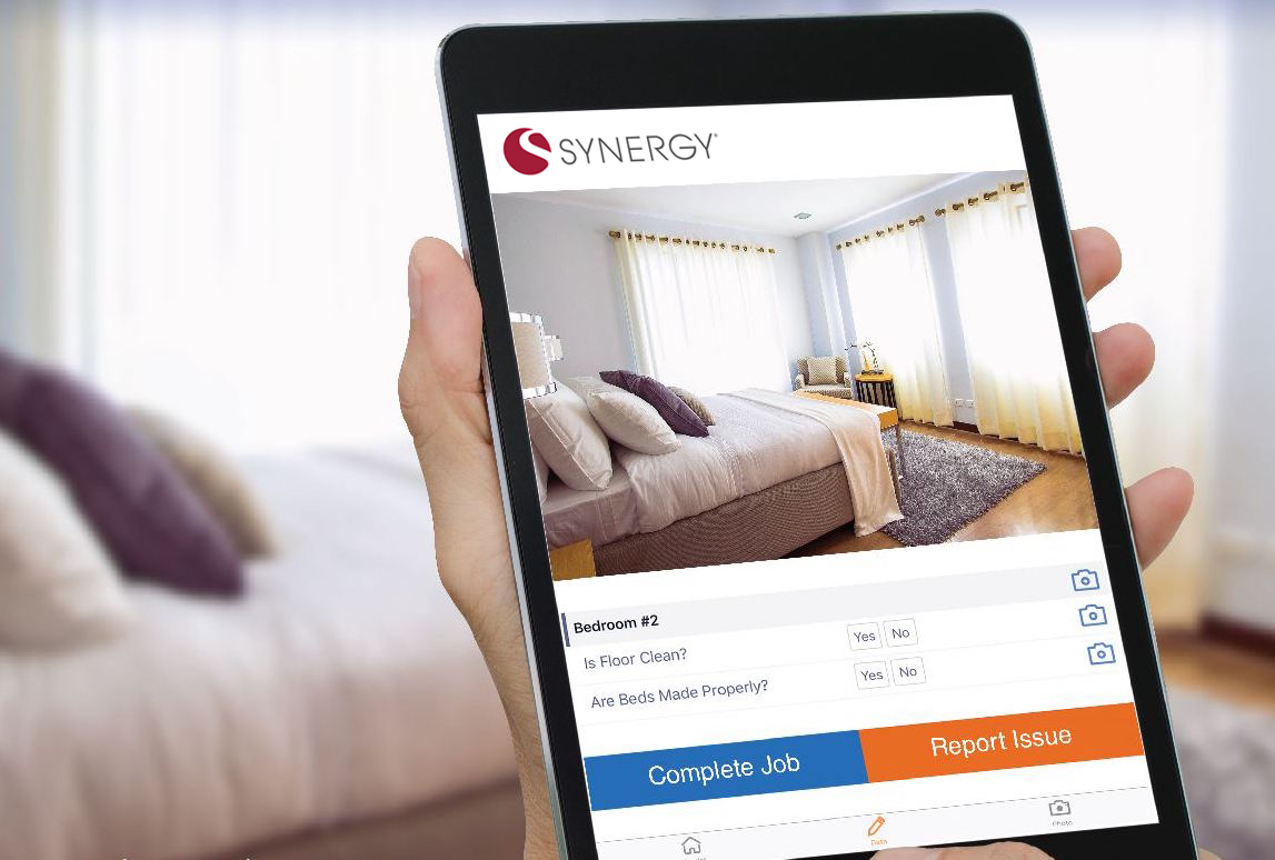 SynergySMART interface on a device