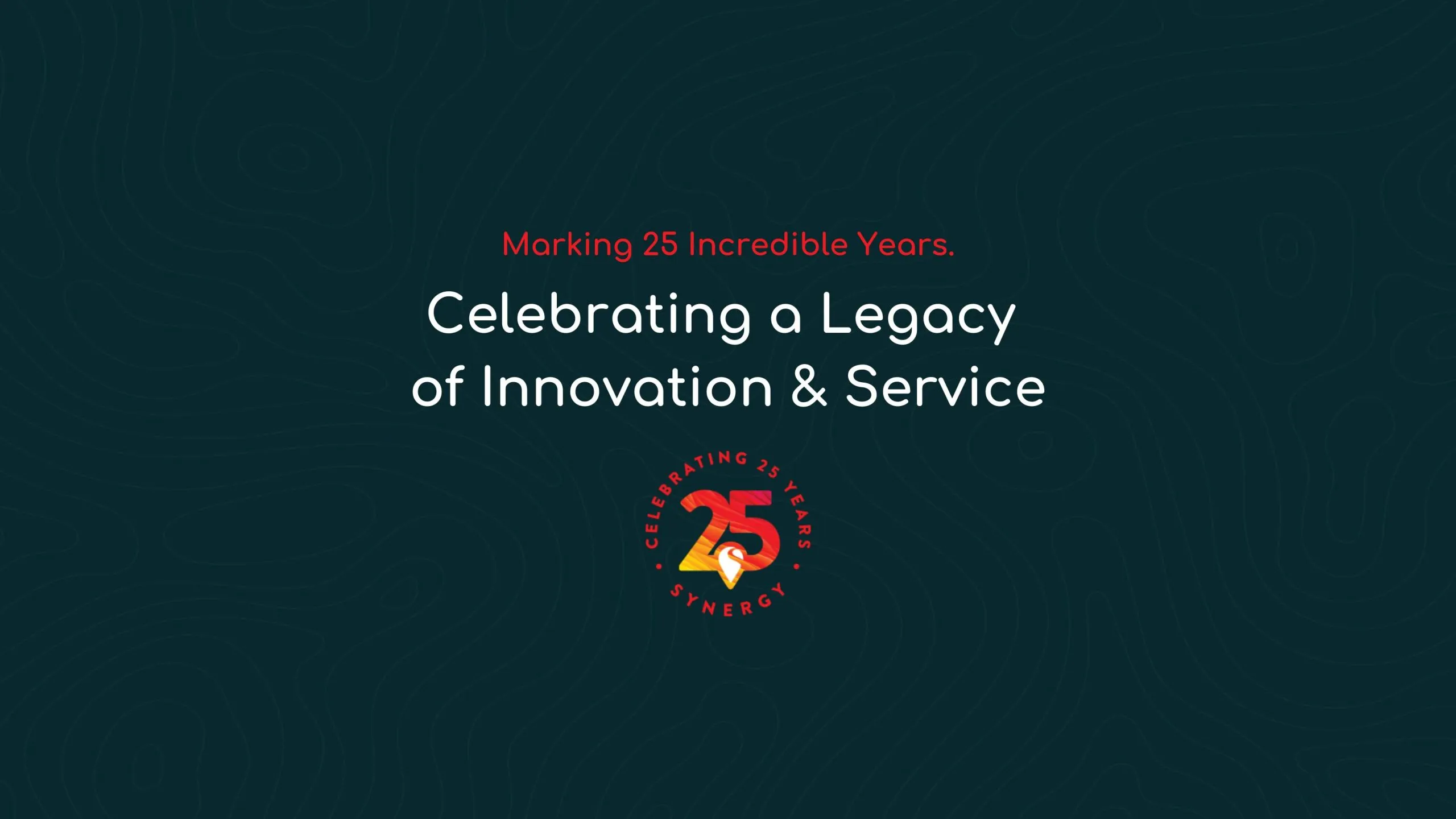 Celebrating 25 years of innovation and service with a bold, modern design and vibrant logo.