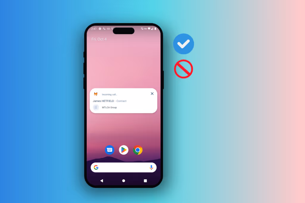 Application BoondManager qui reconnait les numéros de téléphone
