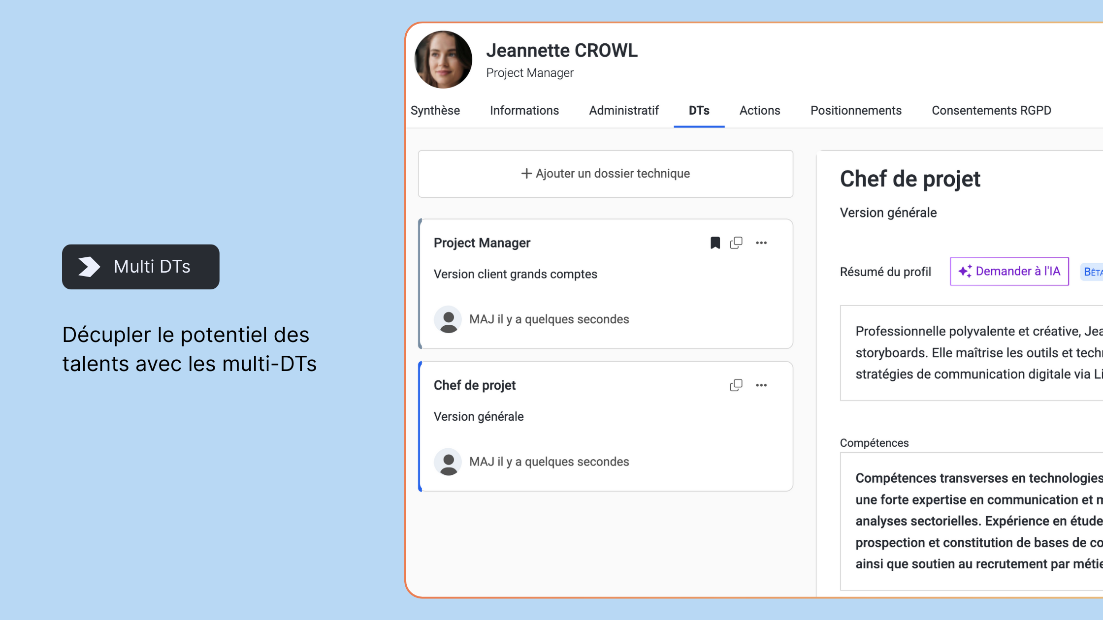 Aperçu des multi-DTs dans Boond