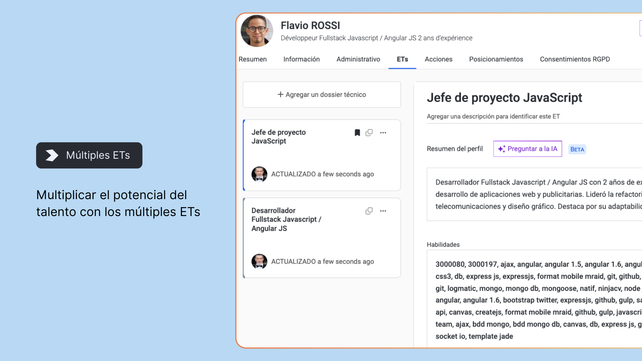 Múltiples expedientes técnicos