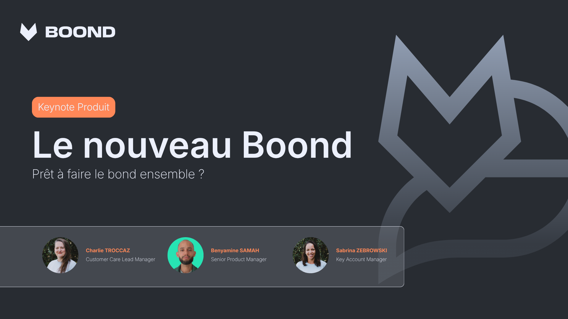 Keynote Produit de Boond