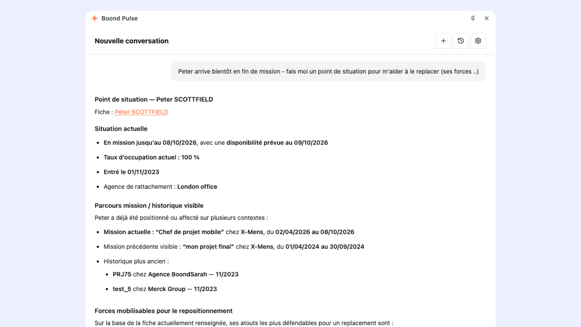 BoondPulse, l'agent expert de Boond et du conseil