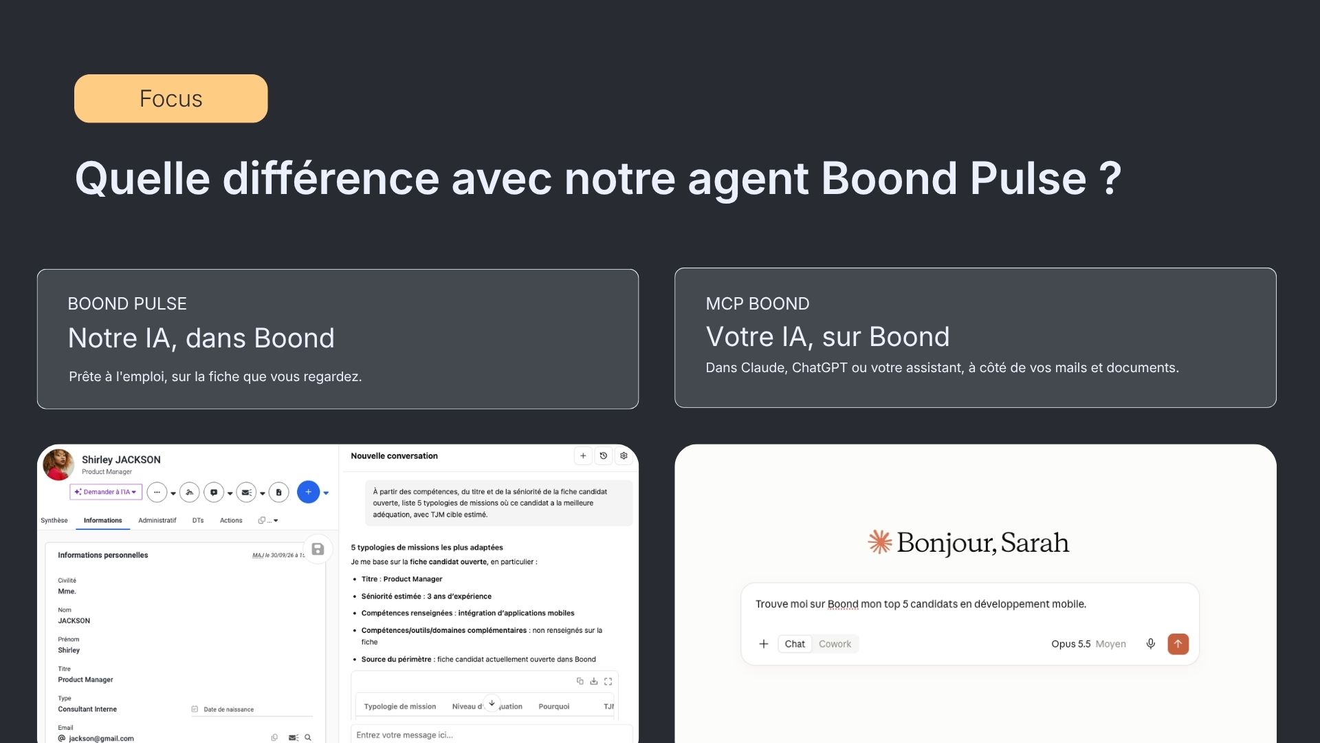 Différence entre Boond Pulse et le MCP Boond