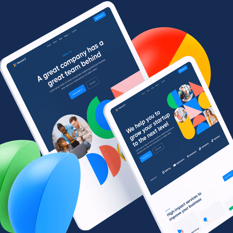 Inbound X Image - Subscription X Webflow  Template
