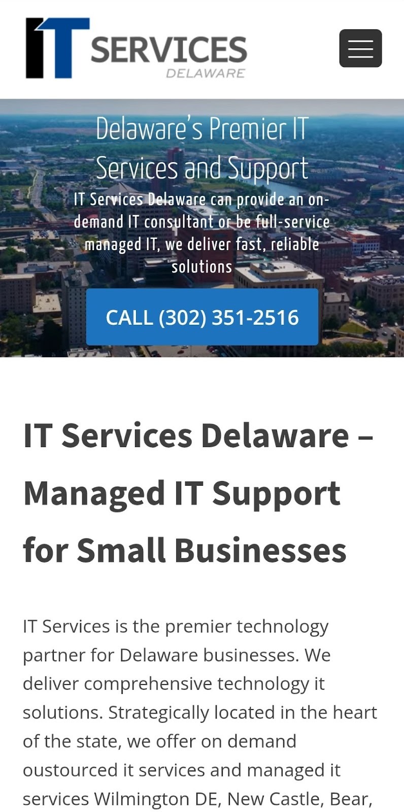 Easy to Use on Mobile msp site example