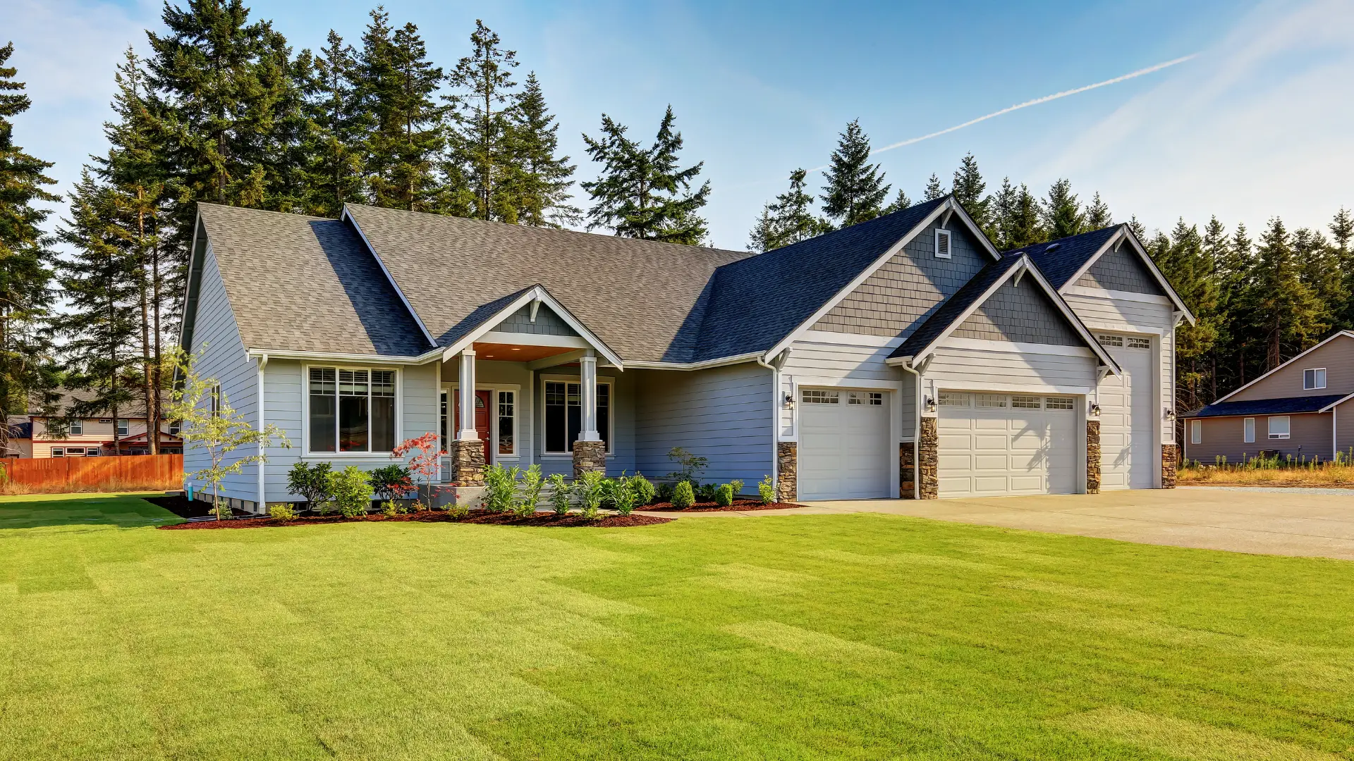 Luxury Blue House in Michigan