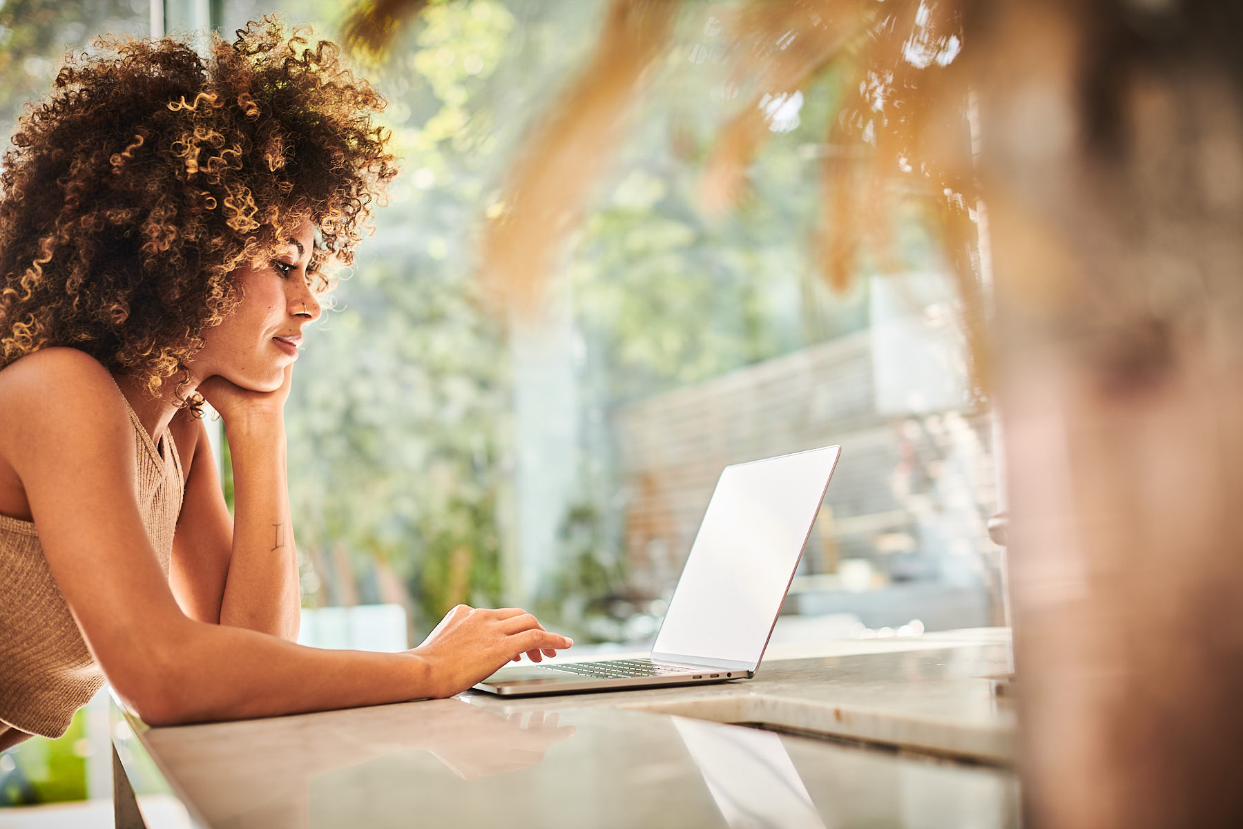Customer using a retailer's online returns portal