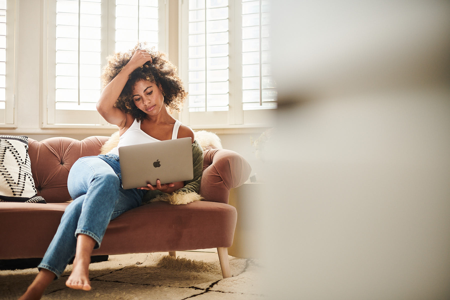 A returner utilising an online portal