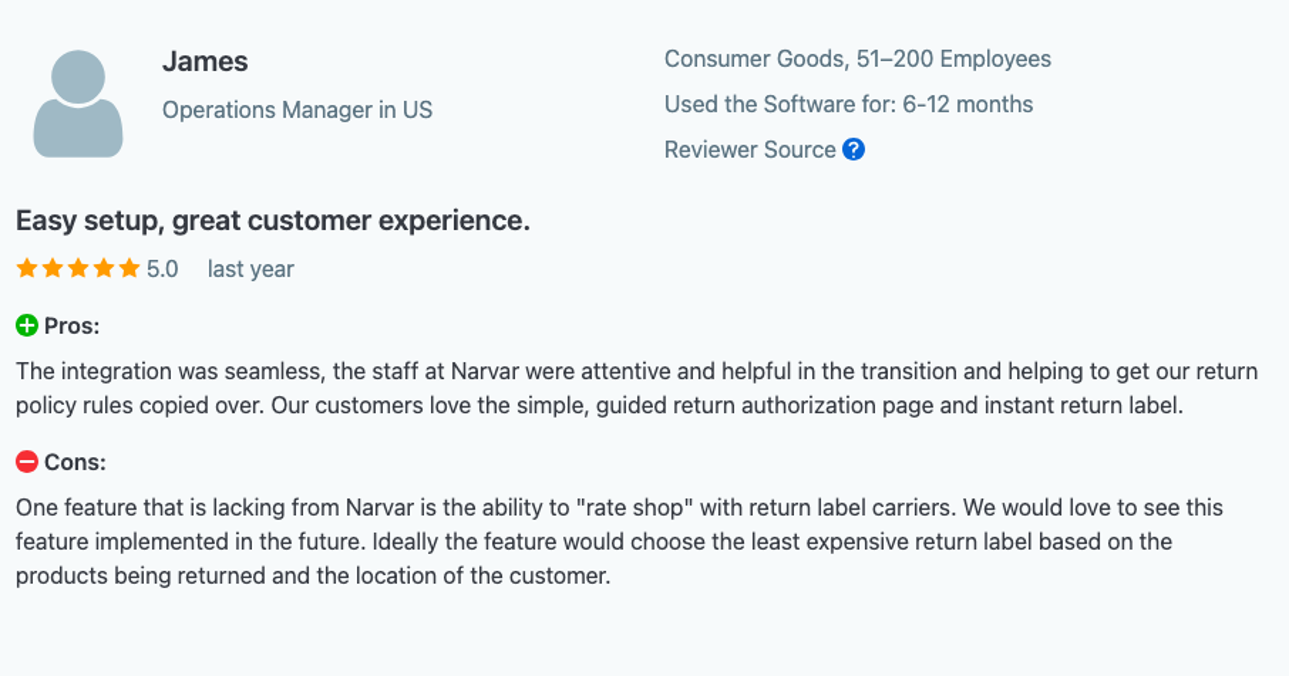 Narvar struggles with competitive carrier rates