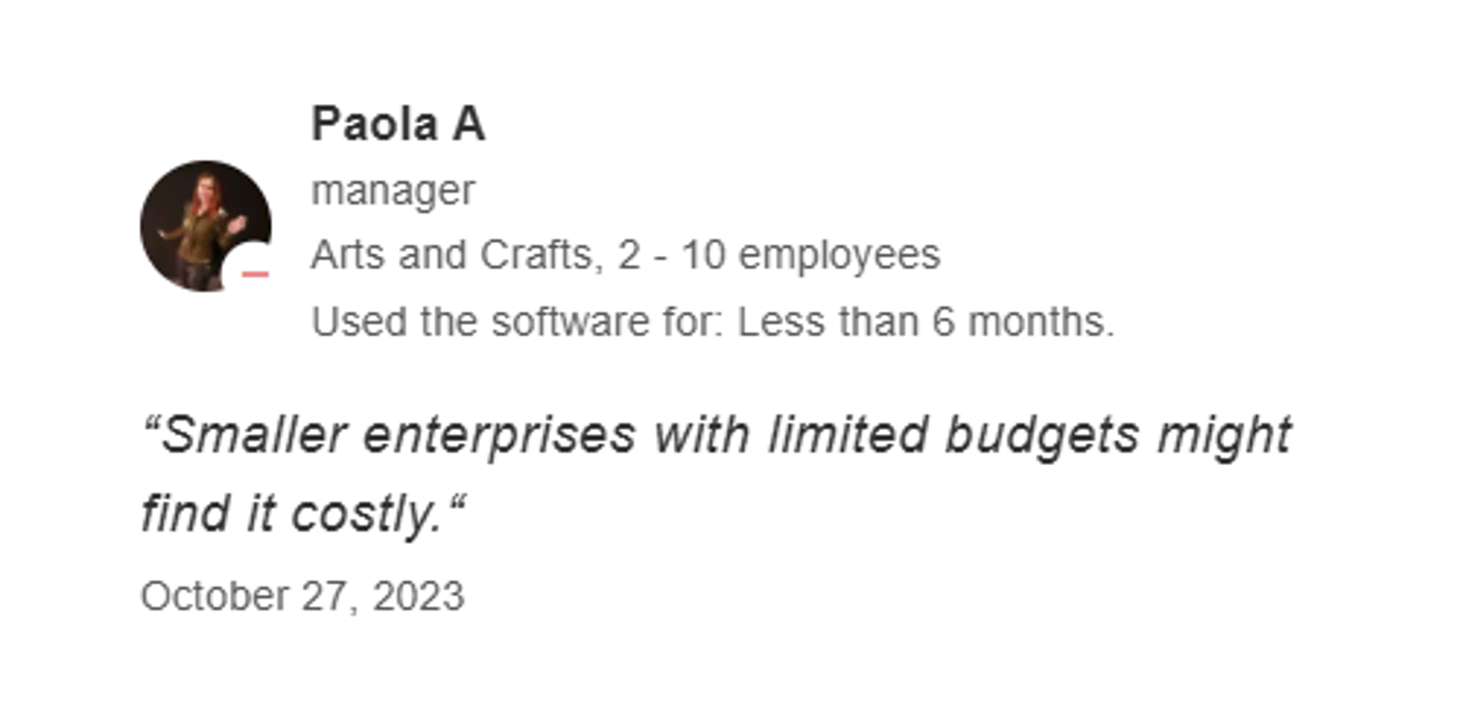 Narvar poor customer review "Smaller enterprises"