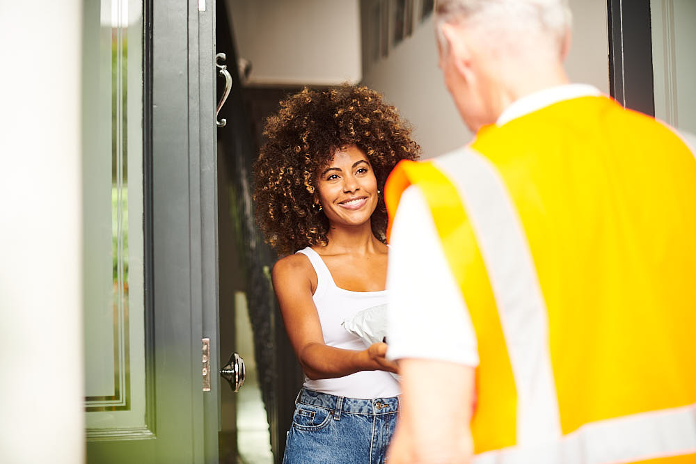 A home collection for returns