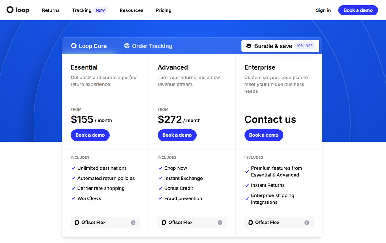 Loop returns expensive new pricing for returns