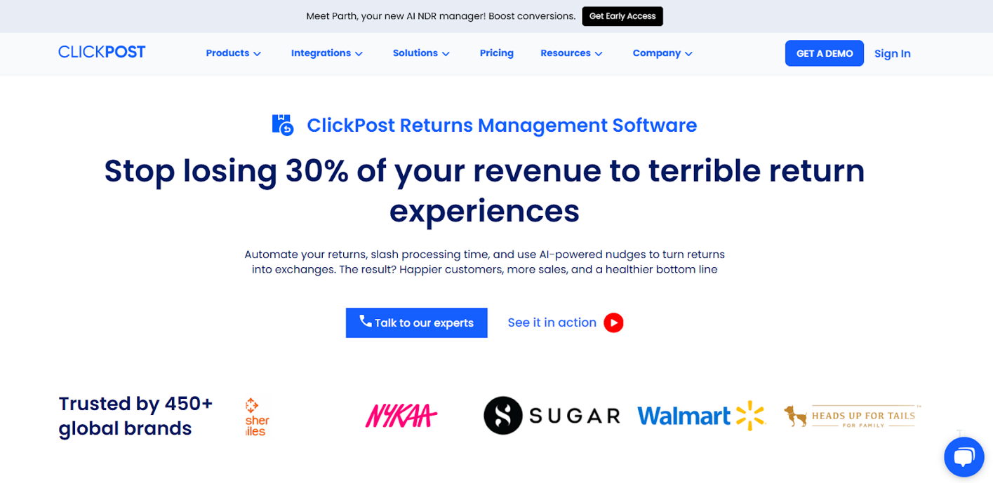 Narvar Alternative: Clickpost