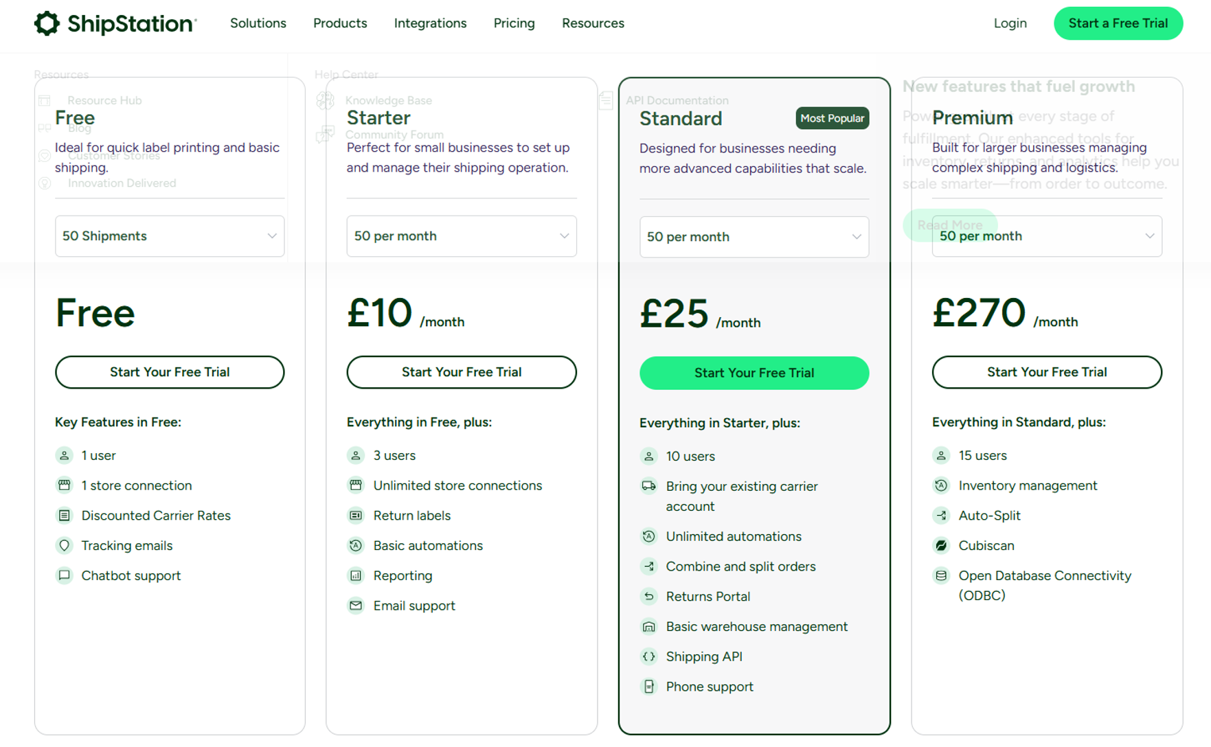 Shipstation latest pricing