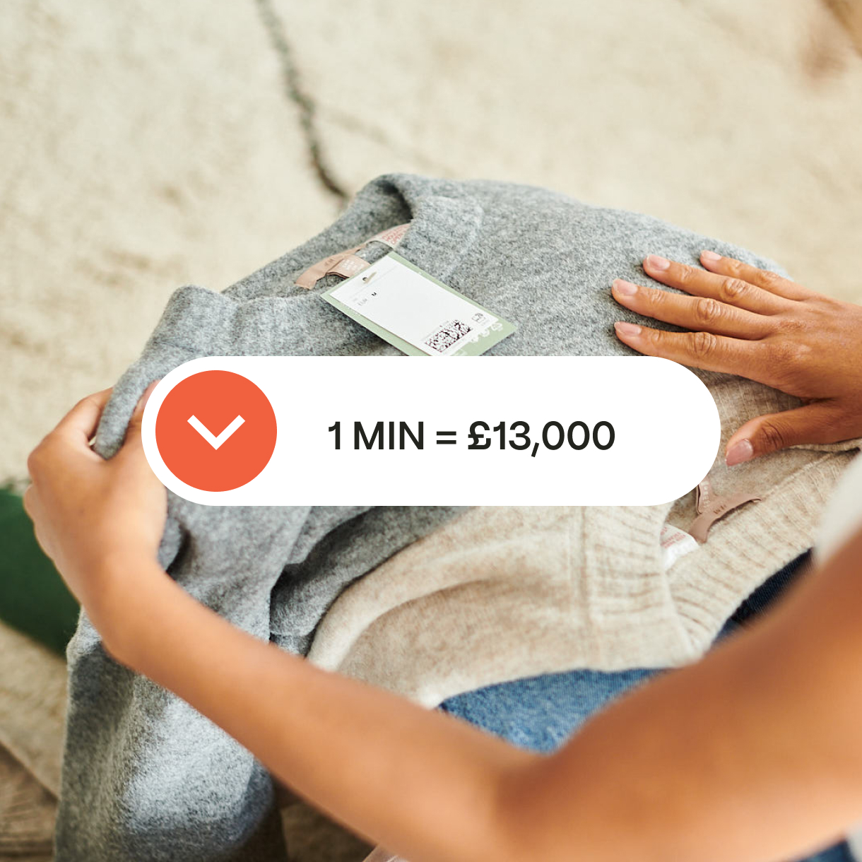 1 min = £13,000