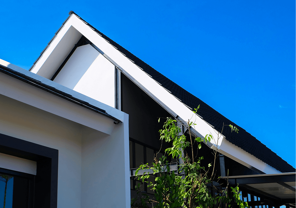 Hausansicht vom Dach