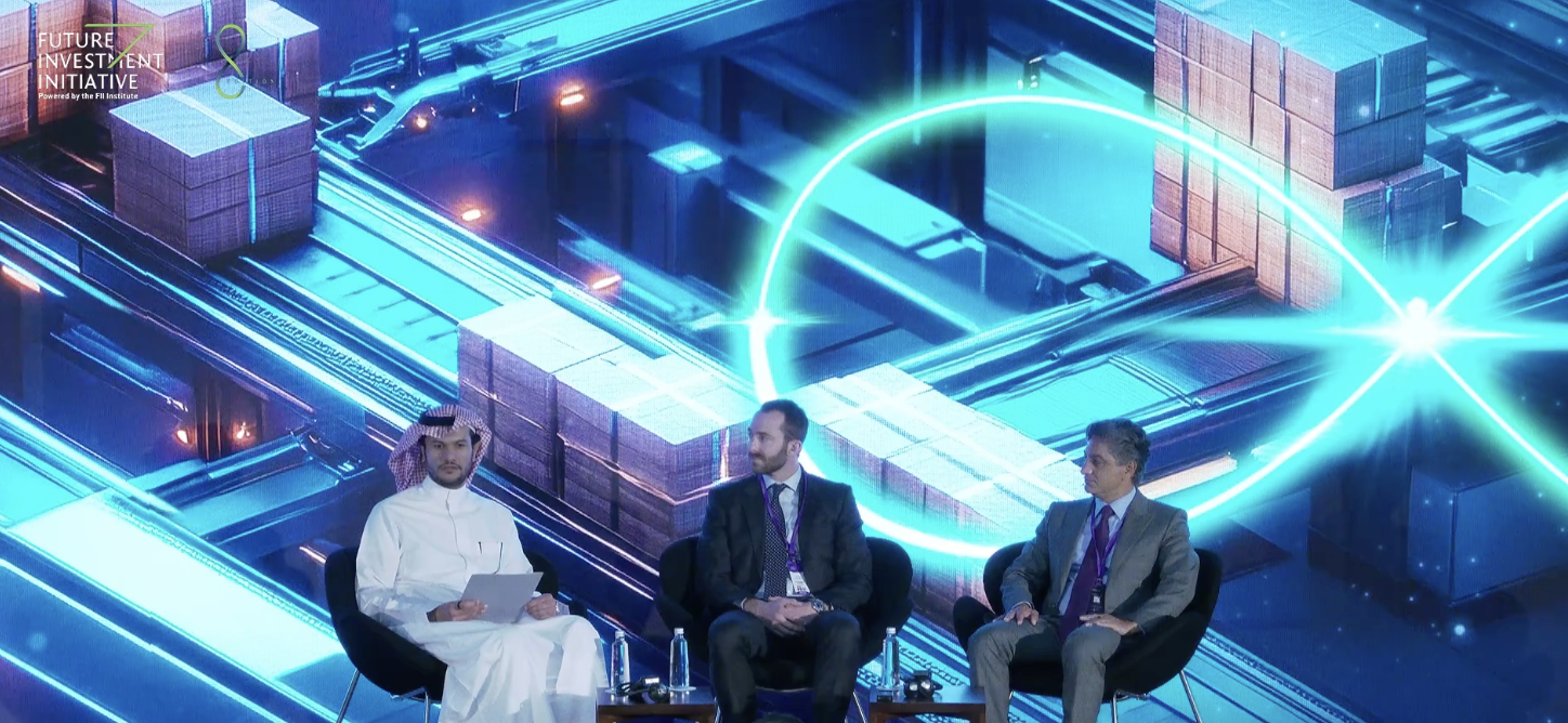 Crusoe Co-founder and COO, Cully Cavness, spoke at the Future Investment Initiative in Riyadh alongside Antonio Gracias from Valor Equity.
