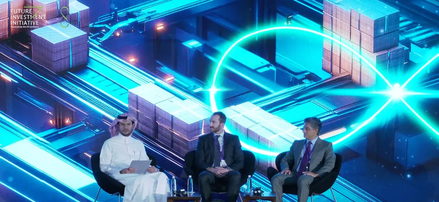 Crusoe Co-founder and COO, Cully Cavness, spoke at the Future Investment Initiative in Riyadh alongside Antonio Gracias from Valor Equity.