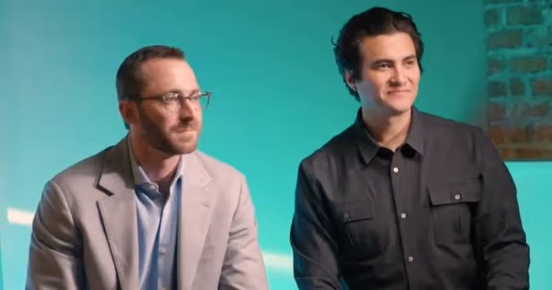 Photo of Crusoe's co-founders, Chase Lochmiller and Cully Cavness.