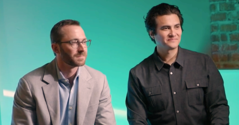 Photo of Crusoe's co-founders, Chase Lochmiller and Cully Cavness.