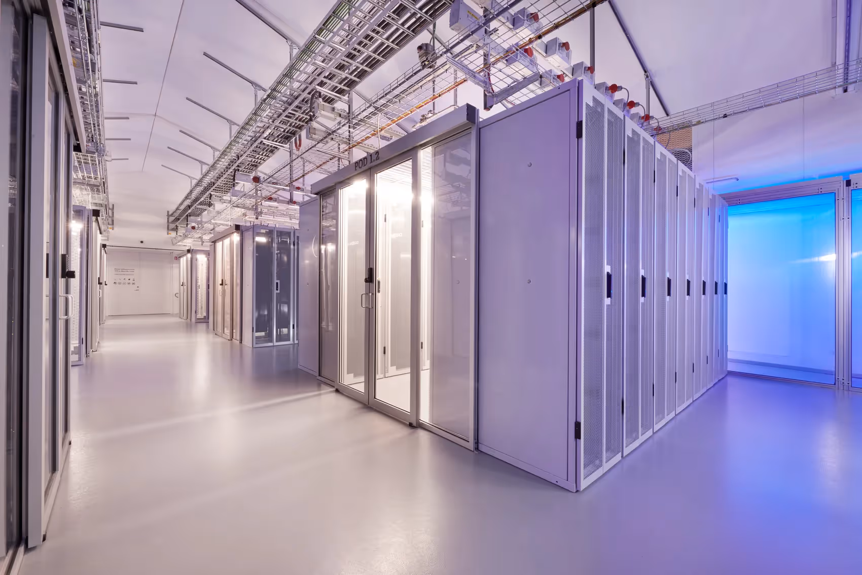 Interior photo of a modern Crusoe data center.
