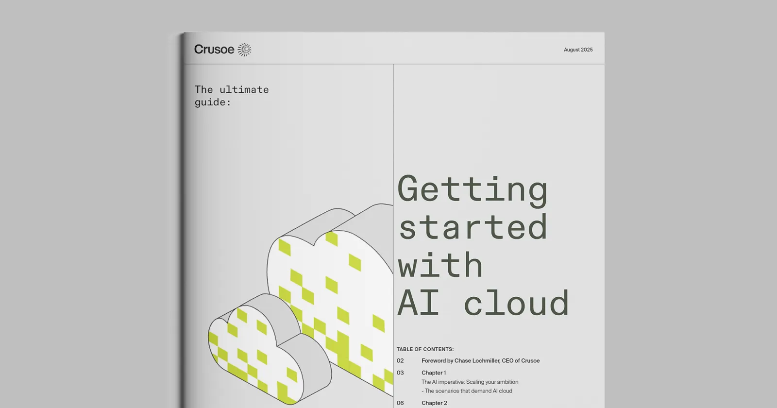 Download Crusoe’s ultimate guide to AI cloud