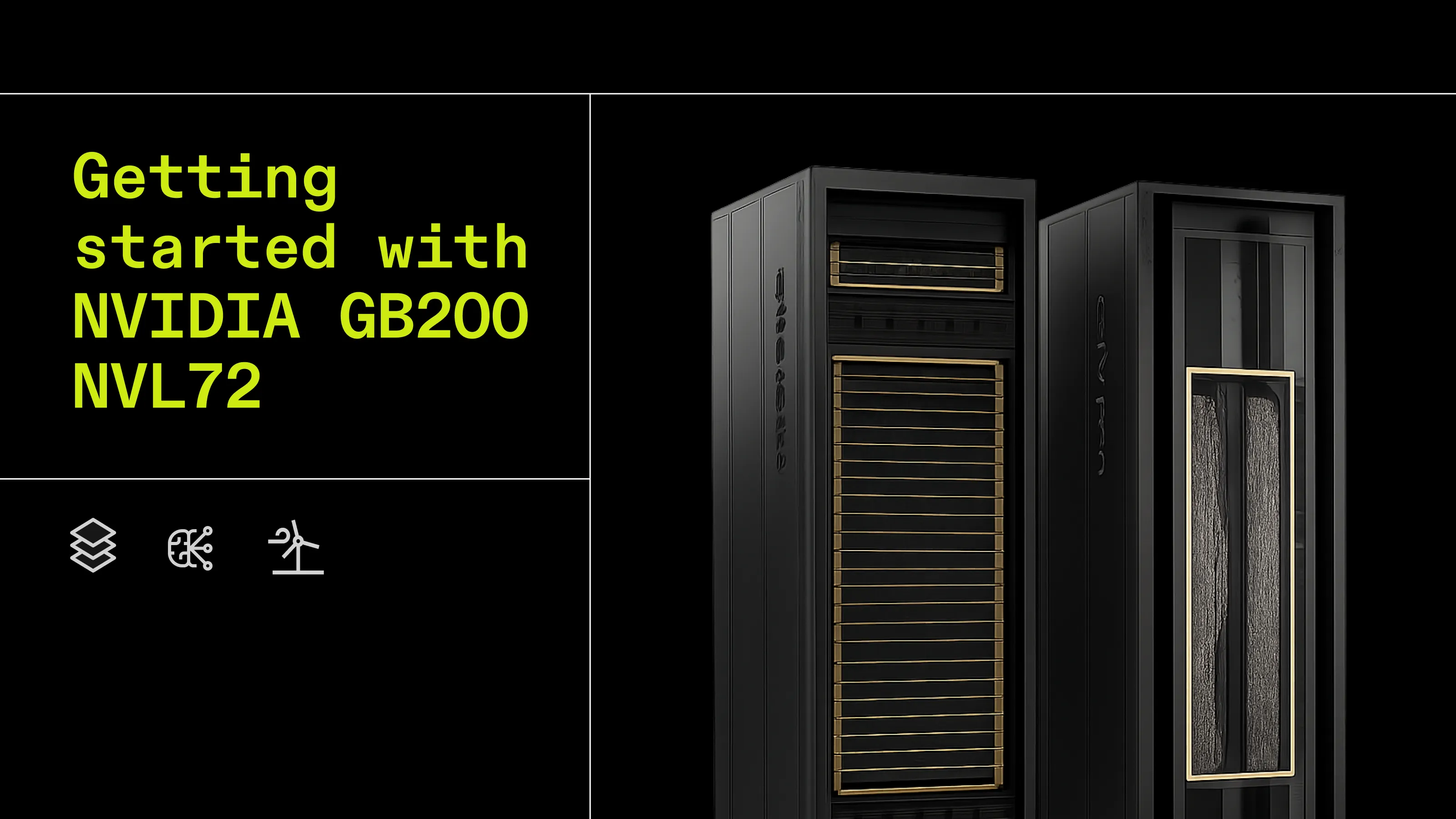 Photo of NVIDIA GB200 NVL72 GPUs with Crusoe Cloud