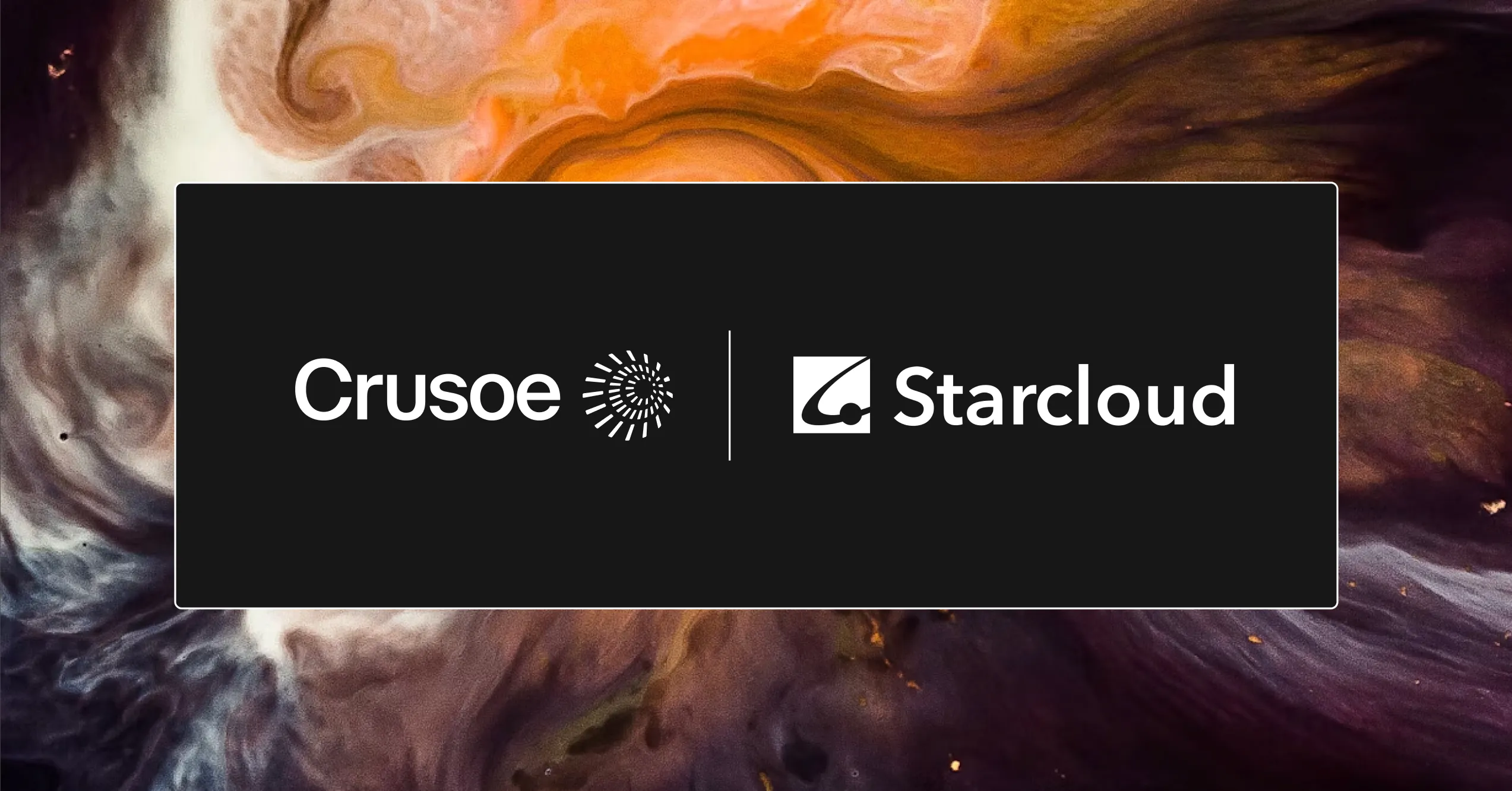 Image of Crusoe and Starcloud logos signifying new partnership