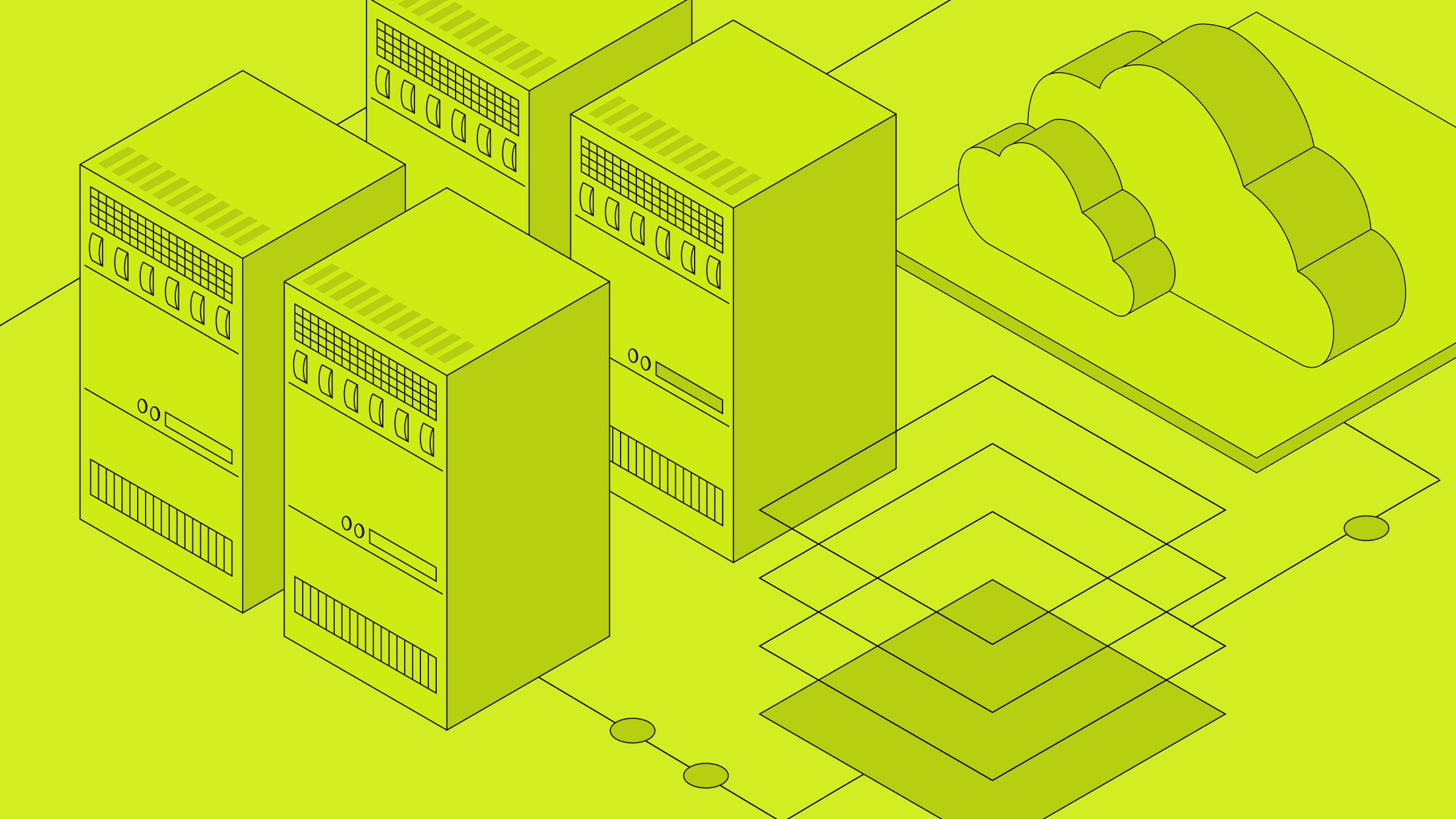 Diagram showing cloud servers and GPU racks interconnected via high-speed network, illustrating Crusoe's GB200 NVL72 infrastructure for distributed AI training