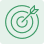 A simple, light teal-green background showcases a dark-green target-style graphic.
