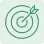 A simple, light teal-green background showcases a dark-green target-style graphic.
