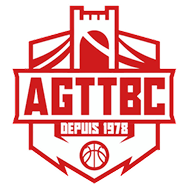 Logo AGTTBC with a basketball and text Since 1978 in red and white colors.
