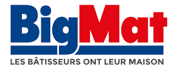 Logo BigMat avec le slogan « Les bâtisseurs ont leur maison » en dessous.