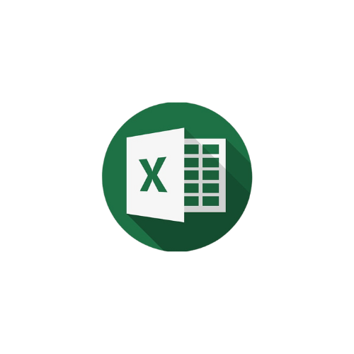 Microsoft Excel logo with a green circle background and a white spreadsheet icon.