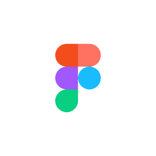 Figma logo consisting of colorful geometric shapes in red, purple, blue, and green.