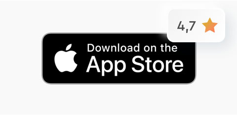 MOQO App Store Rating 4.7