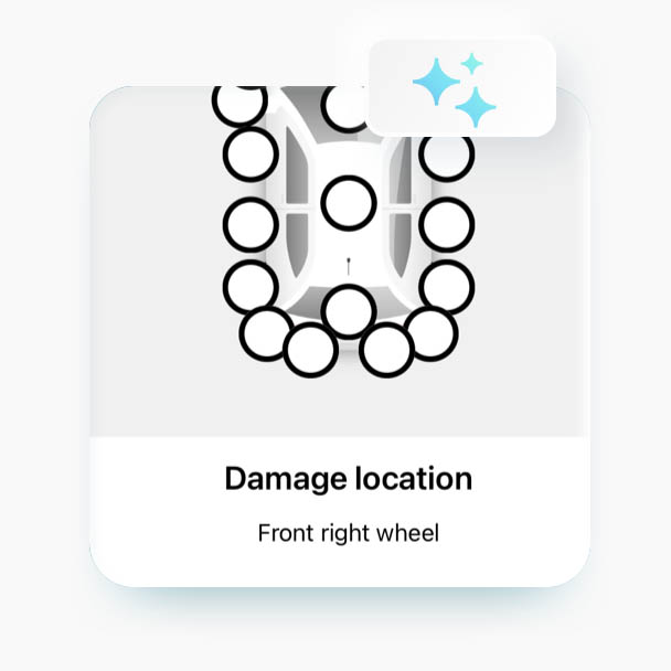 damage reporting ui for driver