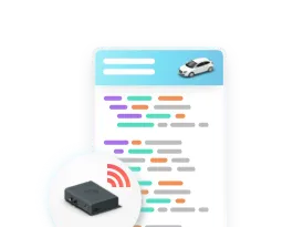 Data sets reported by an on board unit for carsharing
