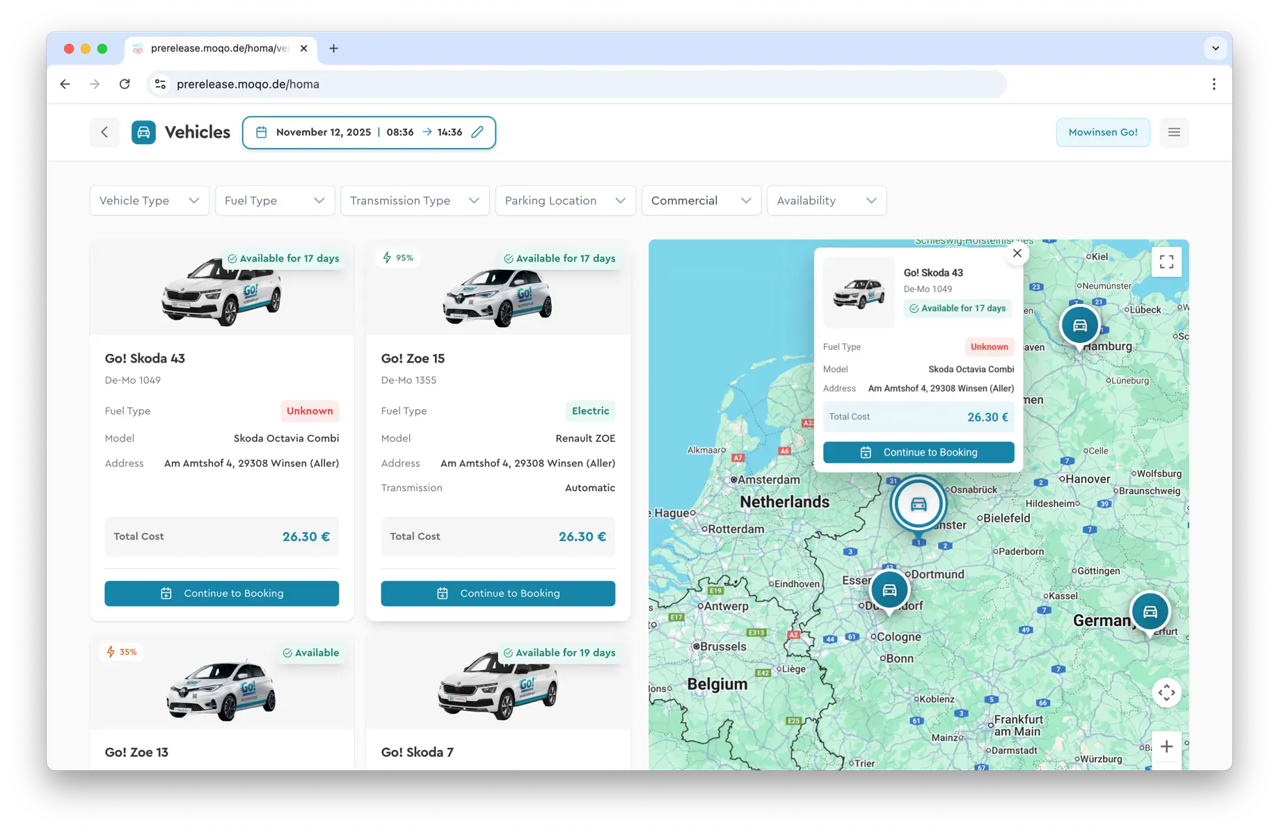 young couple enjoying to explore the MOQO App