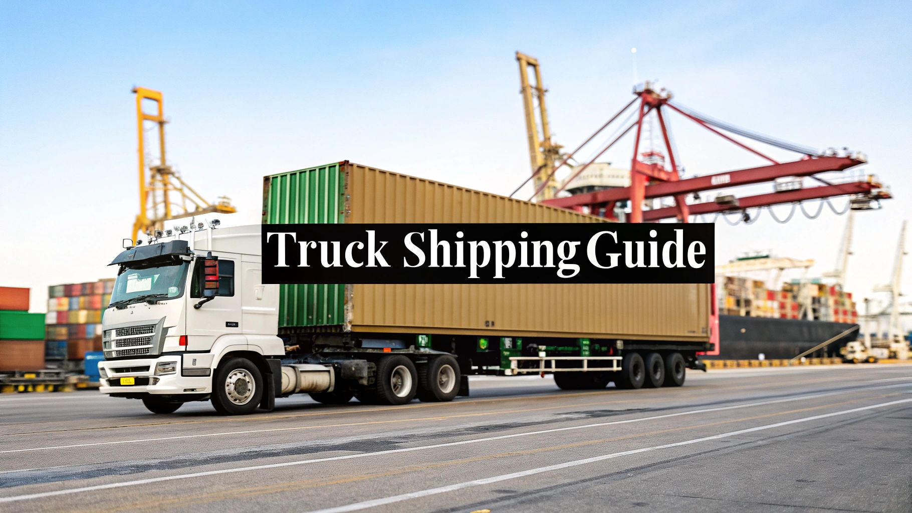 Your Guide to Truck Shipping Containers