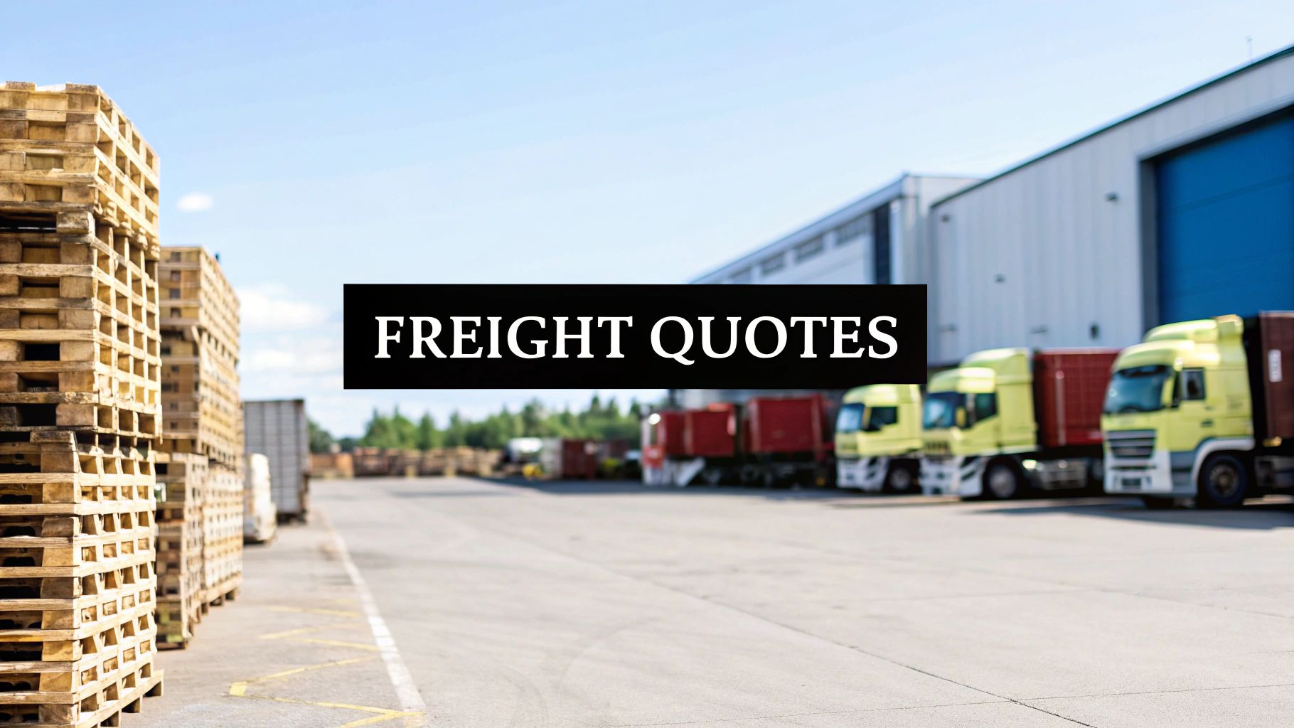 Get Instant Online Freight Shipping Quotes