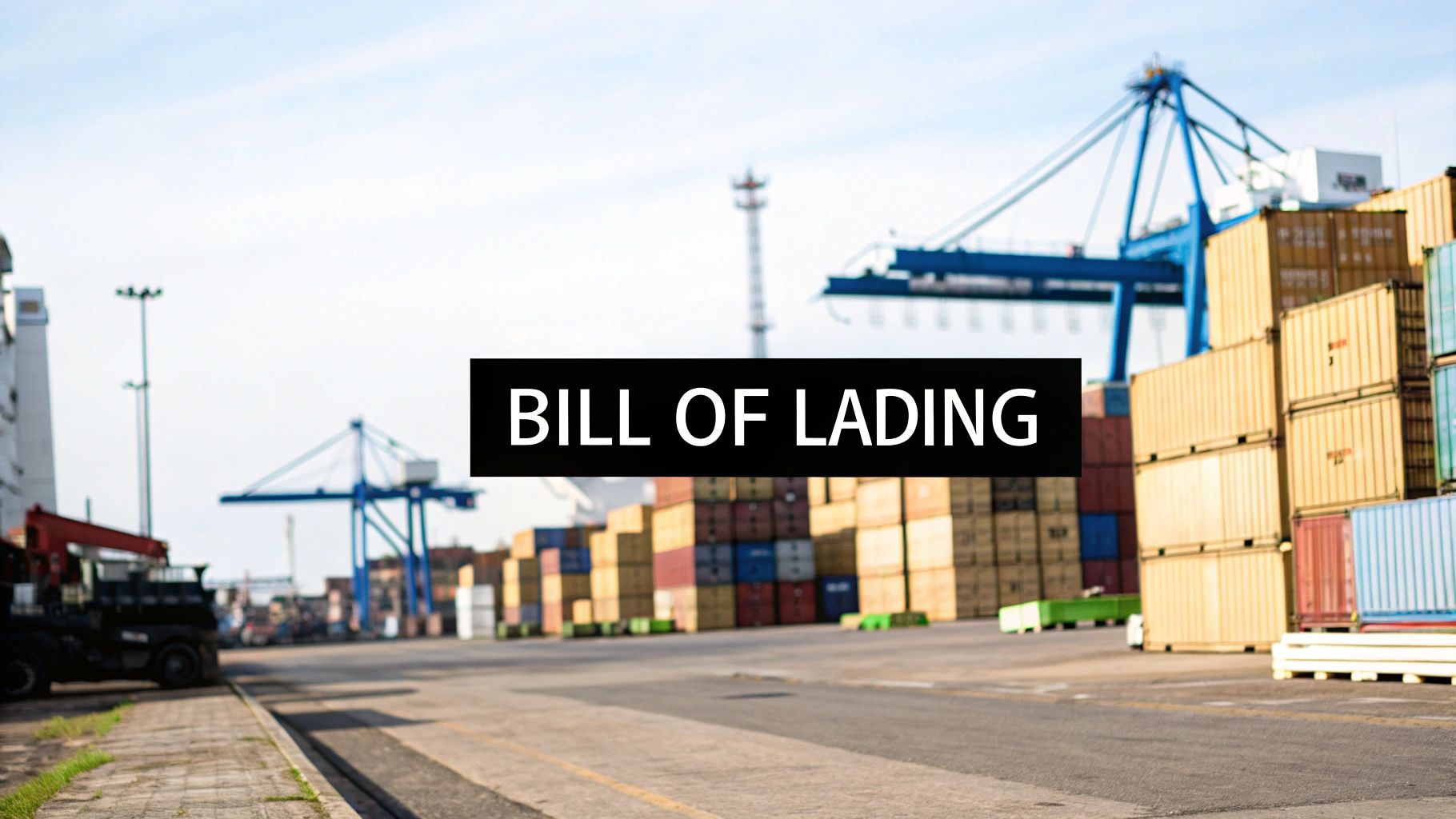 What Is a Bill of Lading Explained