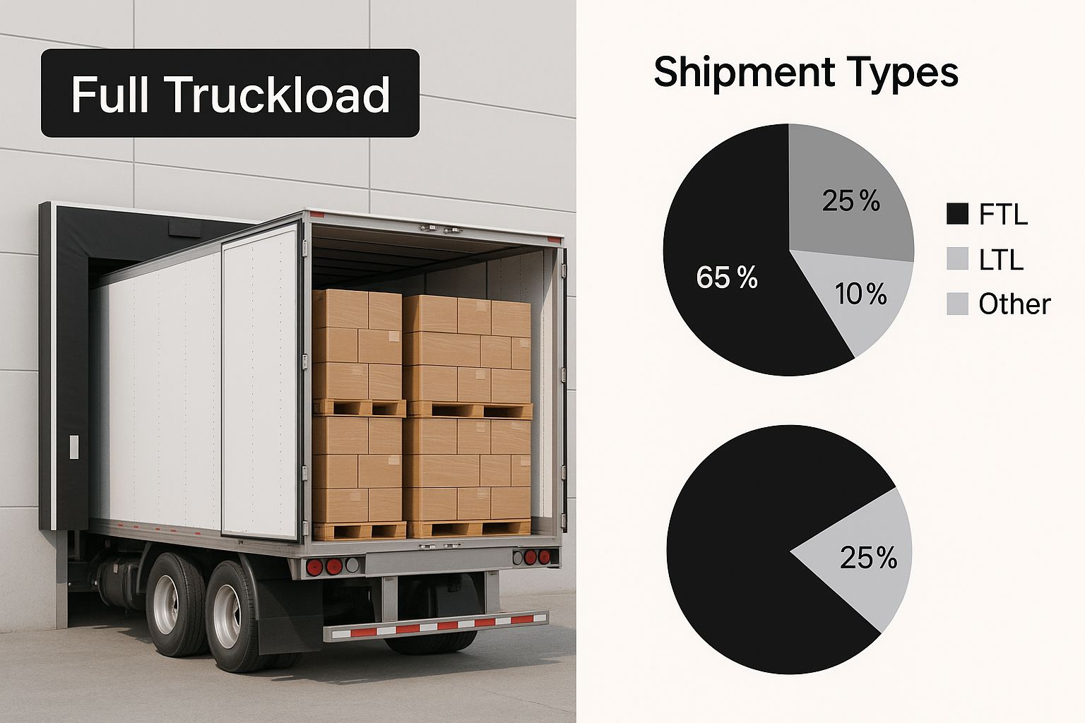 Infographic about full truckload shipments
