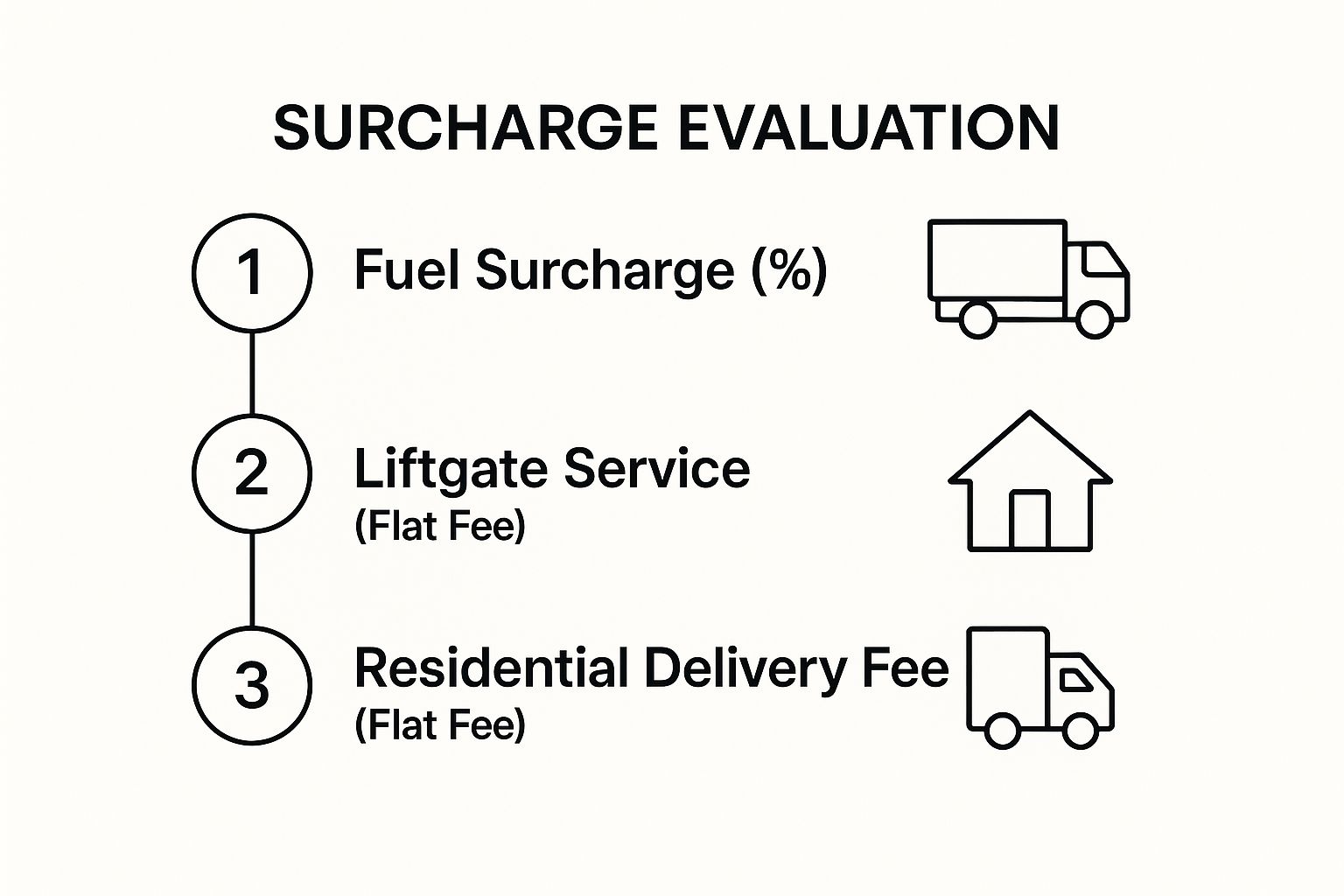 Infographic about how to calculate freight rates