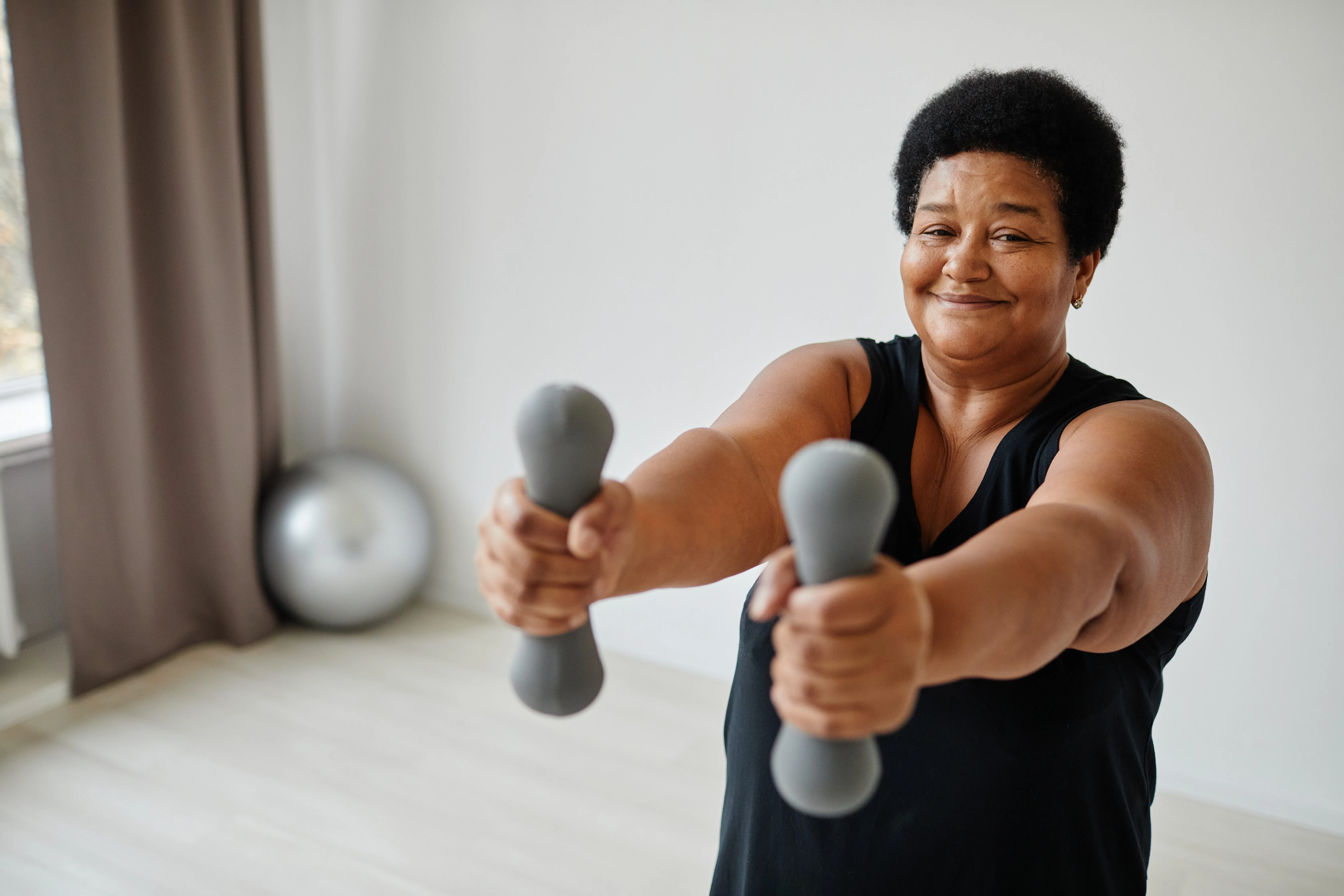 woman working out stock image