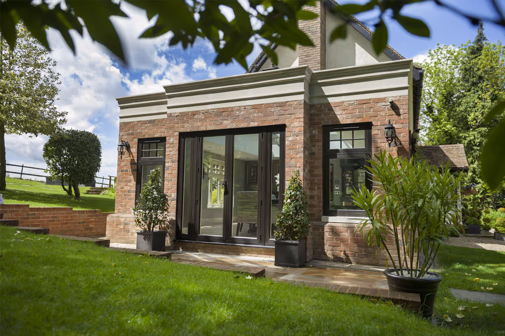 aluminium window system on a house