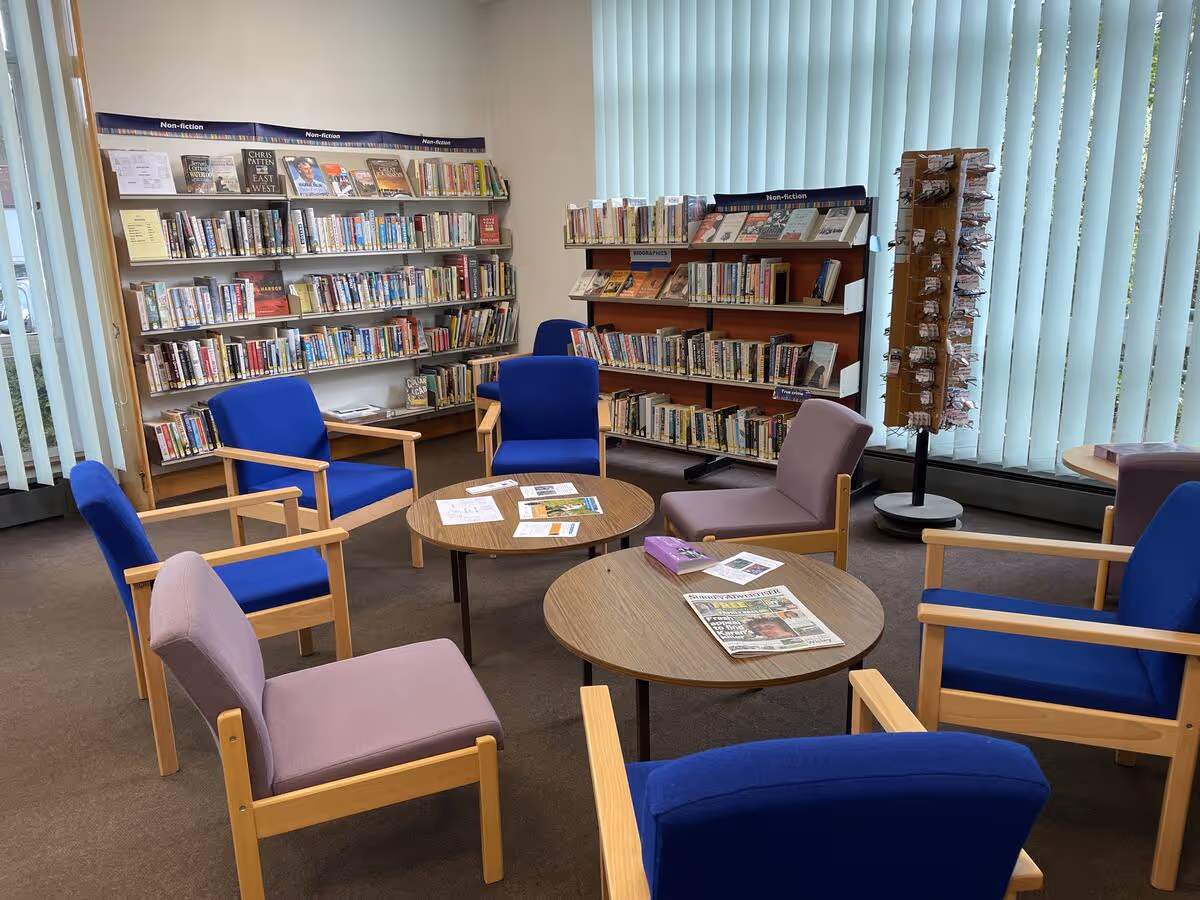 Inside of Bramley Library